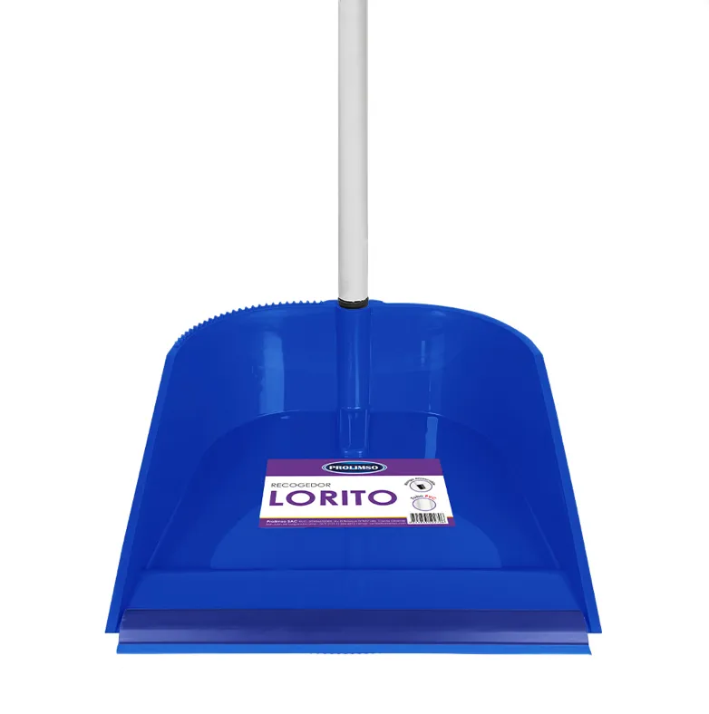 REC006 RECOGEDOR LORITO CON FILETE GOMA AZUL.webp
