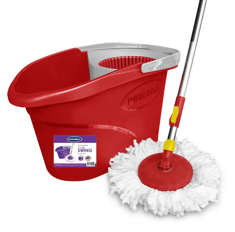 SSW002 SET SWING COLORS (BALDE ESCURRIDOR + TRAPEADOR + MOPA) ROJO.webp