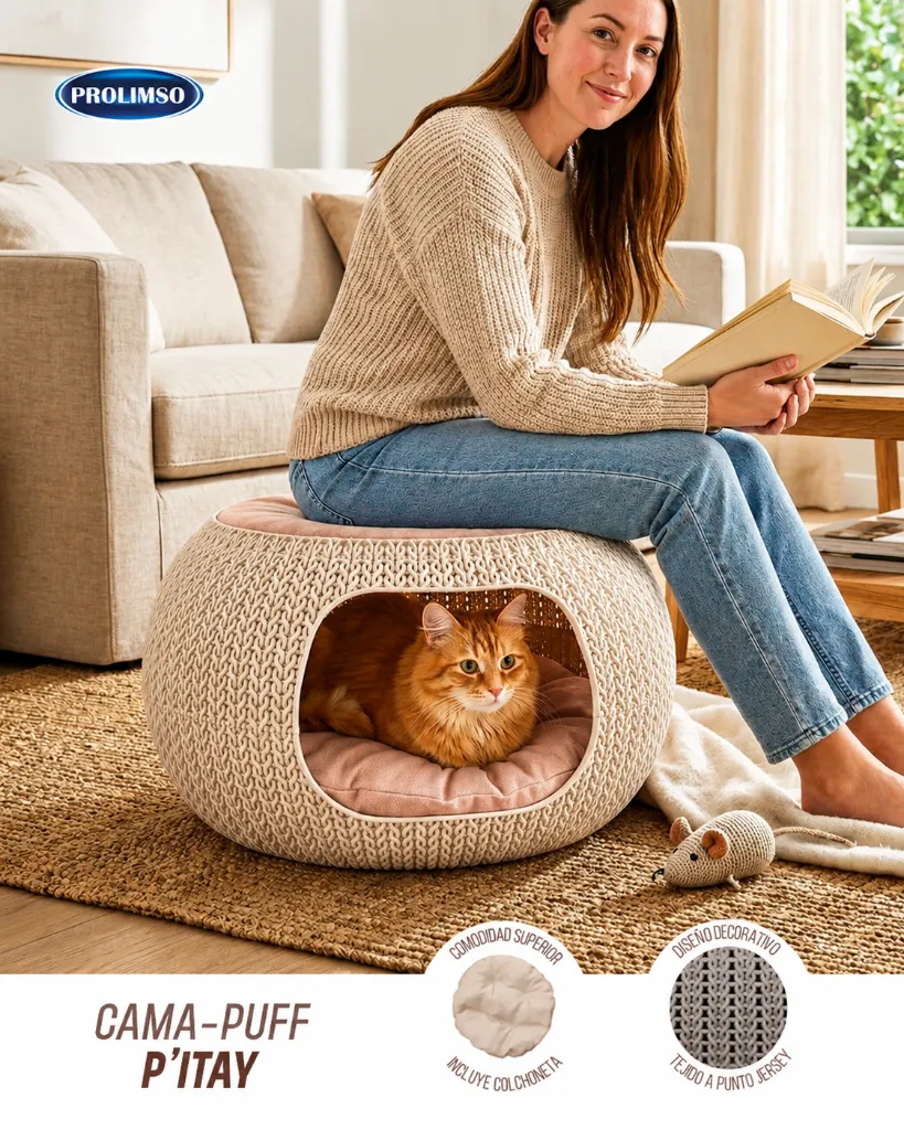 CPM01 CAMA PUFF REDONDA GRANDE MASCOTAS.webp