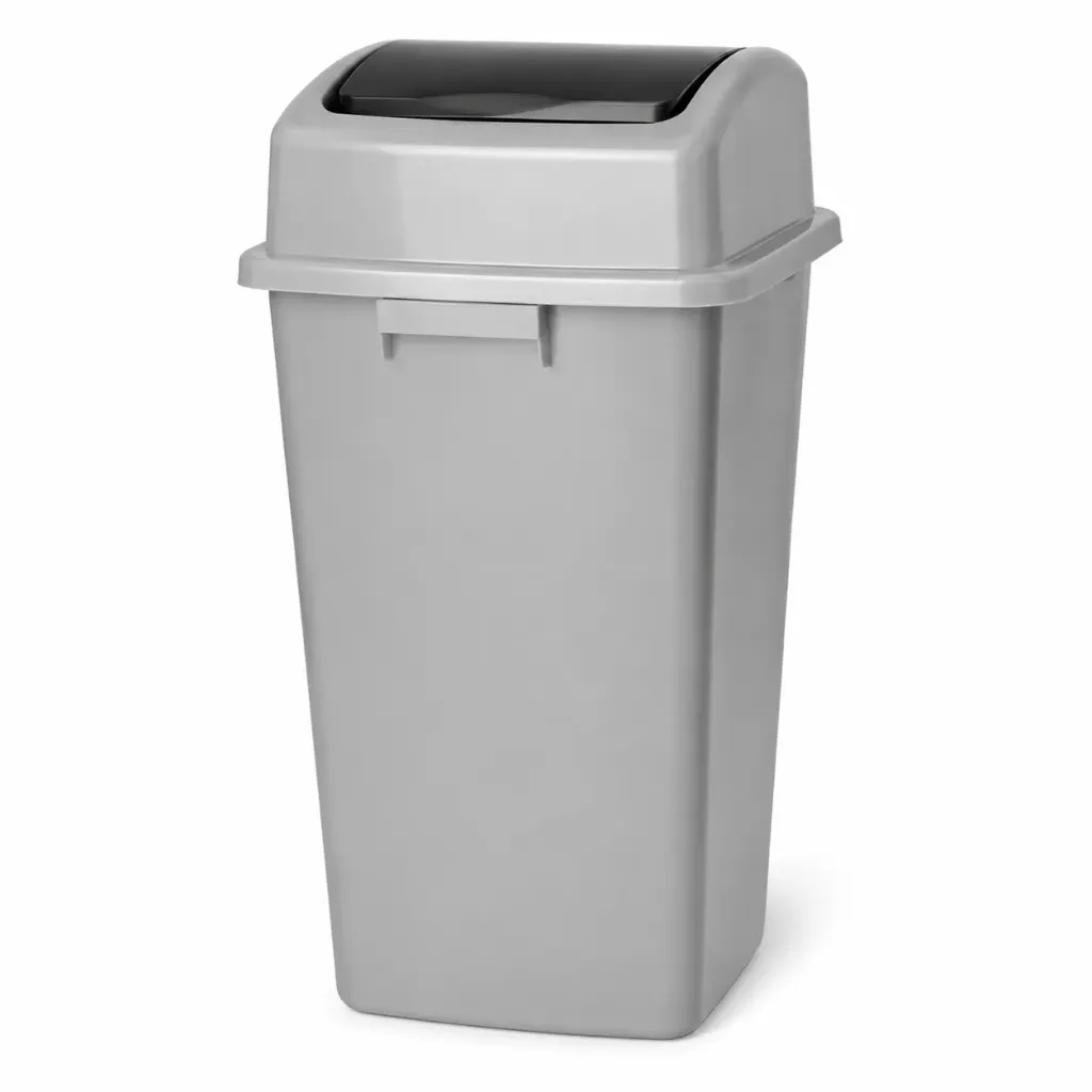 [8117] BASURERO CON TAPA VAIVEN 42 LTS F/6 U.