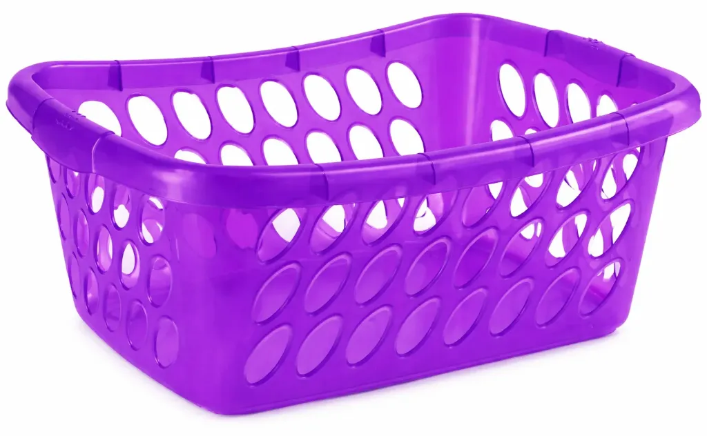 [11075] CANASTA PARA ROPA RECTANGULAR, HOME PRO, COLORES SURTIDOS, NO SE PERMITE ELEGIR COLORES