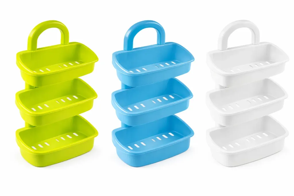 [11002] ORGANIZADOR COLGANTE, HOME PRO, PARA BAÑO, 3 ESTANTES, COLORES SURTIDOS, NO SE PUEDE ESCOGER COLOR