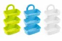 ORGANIZADOR COLGANTE, HOME PRO, PARA BAÑO, 3 ESTANTES, COLORES SURTIDOS, NO SE PUEDE ESCOGER COLOR
