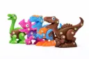 DINOSAURIOS X4 ARMABLES, INCLUYE 4 DINOSAURIOS, INCLUYE HERRAMIENTA PARA ARMARLOS