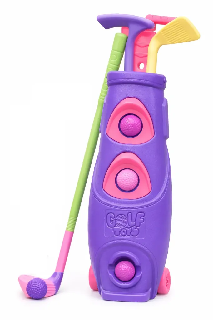 [PF3525-2] MI EQUIPO DE GOLF NIÑA, BOY TOYS, INCLUYE 3 PALOS Y DOS PELOTAS, VARIOS COLORES DISPONIBLES.