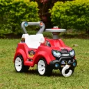 CARRO CAMPER BOMBERO, MARCA BOY TOYS, 4 RUEDAS RESISTENTES, INCLUYE CUERDA DE REMOLQUE, CON SONIDOS