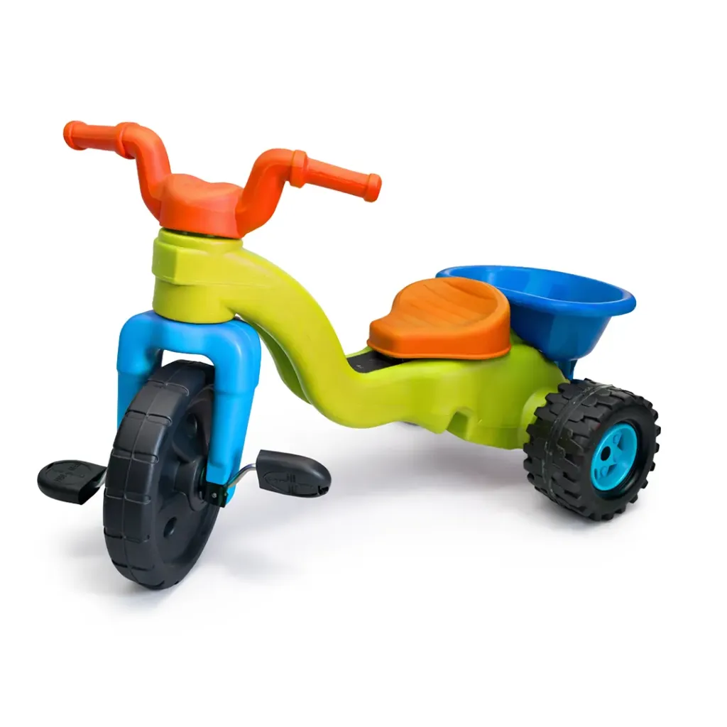 TRICICLO VOLCO NIÑO, BOY TOYS, CON SONIDO Y BANDEJA, VARIOS COLORES DISPONIBLES.