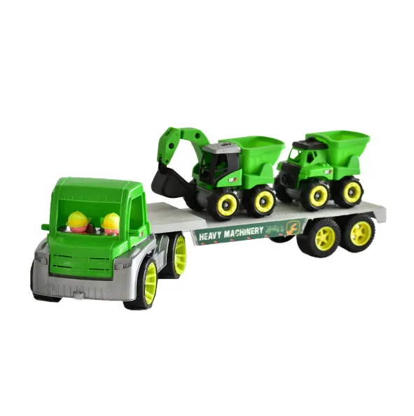 [PF723] MINI MULA NIÑERA, BOY TOYS, CBT, INCLUYE 2 CARRITOS, PILOTO Y HERRAMIENTA PARA ARMAR, VARIOS COLORES DISPONIBLES.