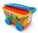 VAGON BTOYS BLOCKS NIÑO 54 PIEZAS, CON RUEDAS F/12 U.