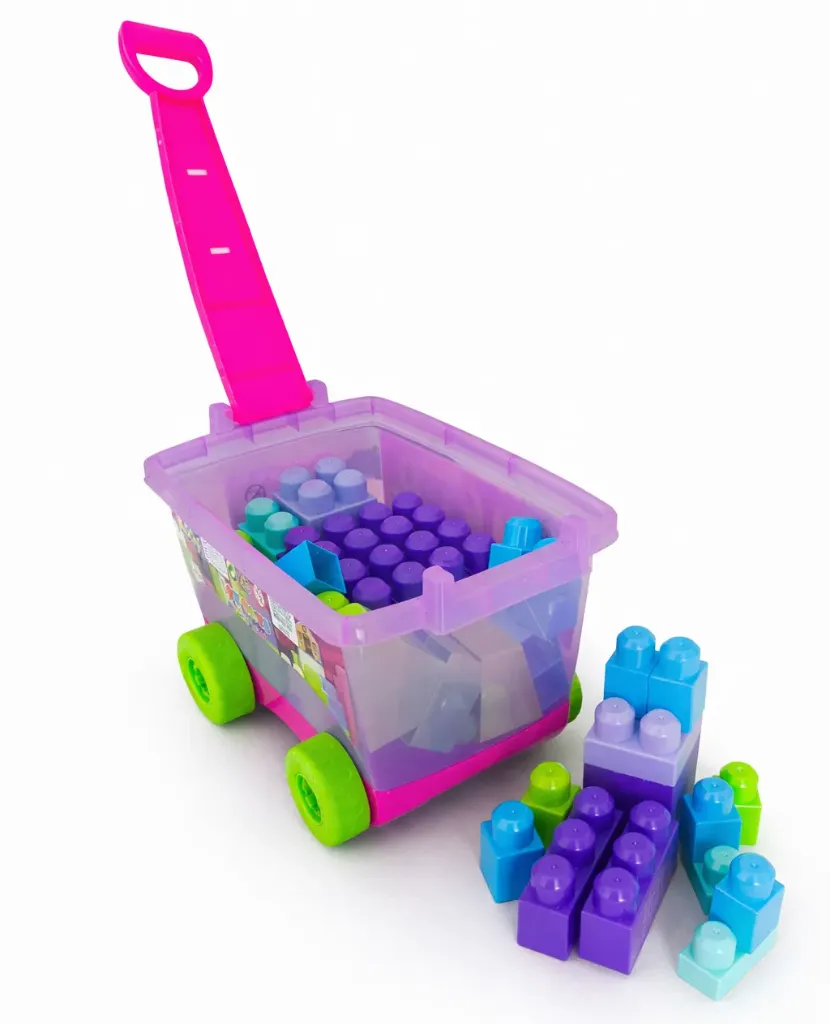 VAGON BTOYS CON RUEDAS, BLOCKS NIÑA 54 PIEZAS F/12 U.