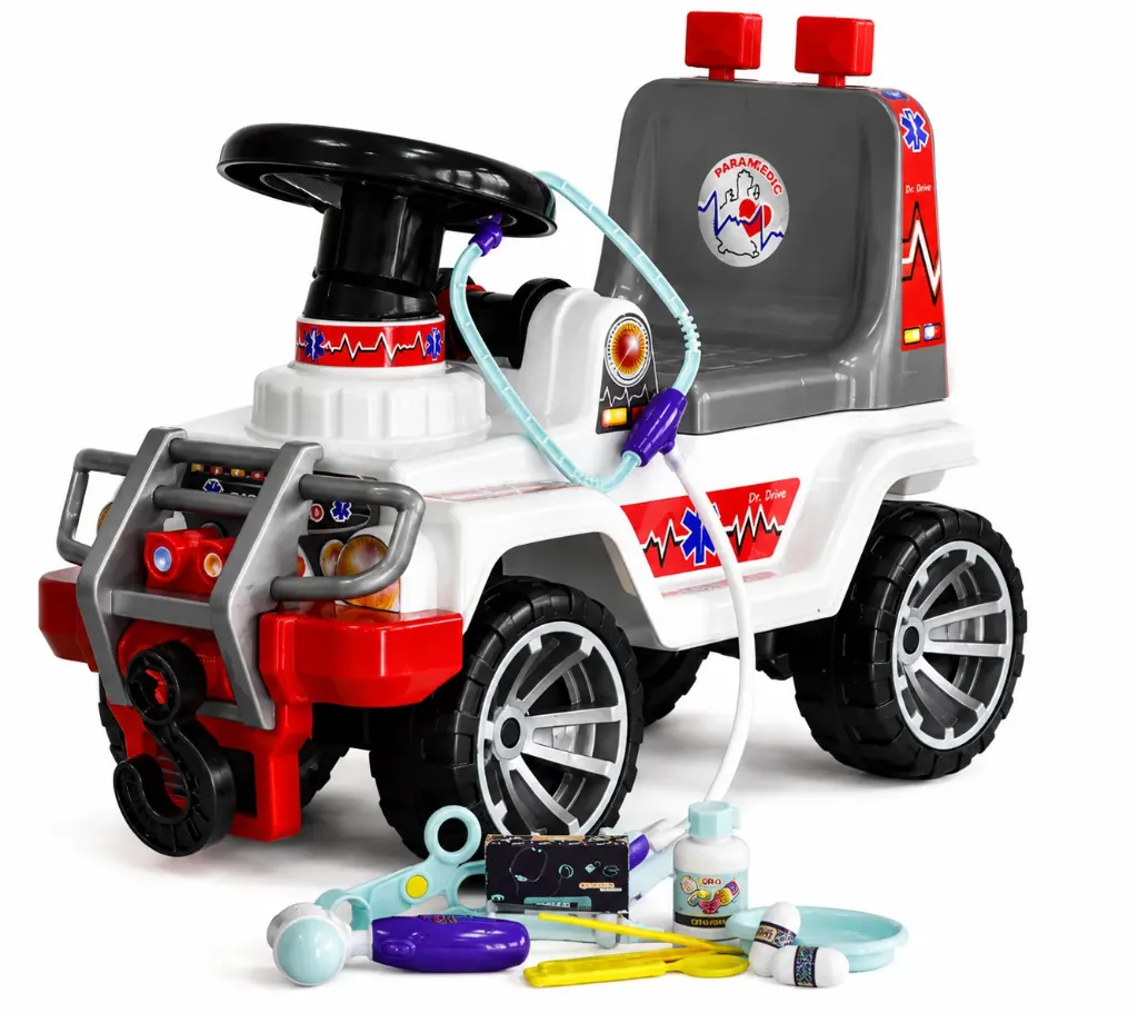 [PF935] JEEP MONTABLE PARAMEDICO CON ACESORIOS BOY TOYS