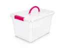 CAJA ORGANIZADORA AERO 10 LTS - NATURAL (CLEAR) SURTIDO TPT F/12 U.
