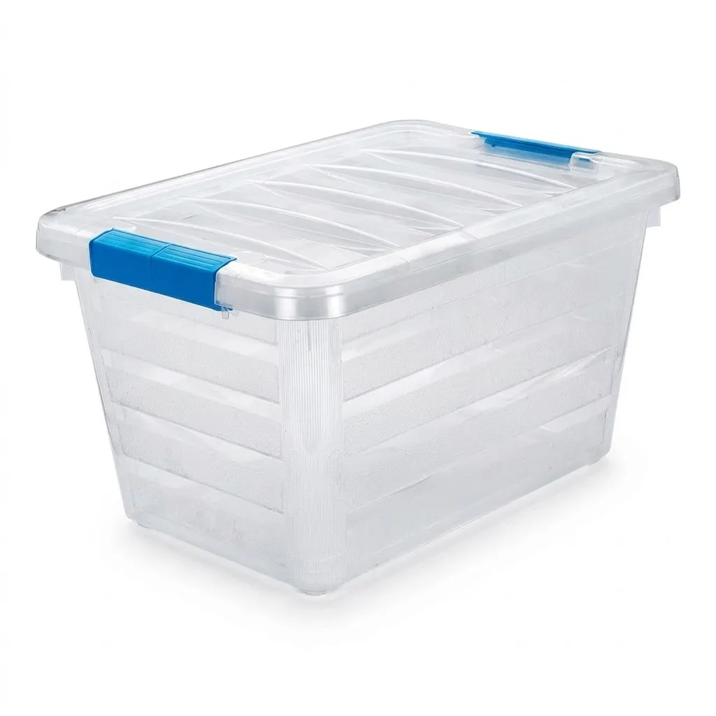 [11072-11] CAJA ORGANIZADORA AERO 24 LTS - NATURAL (CLEAR) SURTIDO TPT F/10 U.
