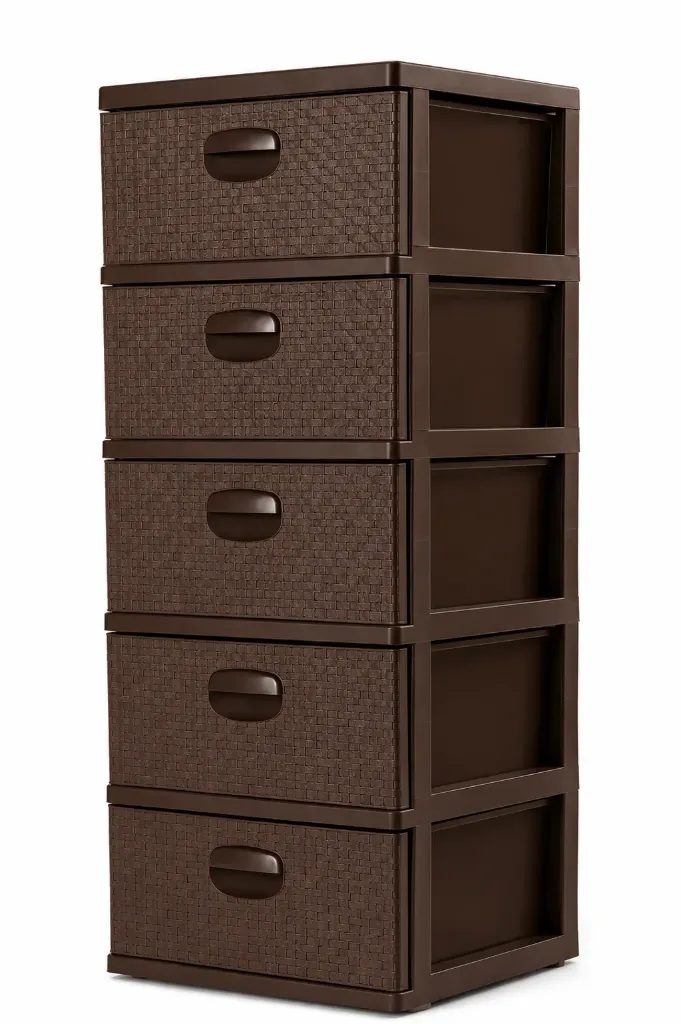 GAVETERO GRANDE RATTAN 5 Gavetas