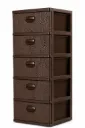 GAVETERO GRANDE RATTAN 5 Gavetas