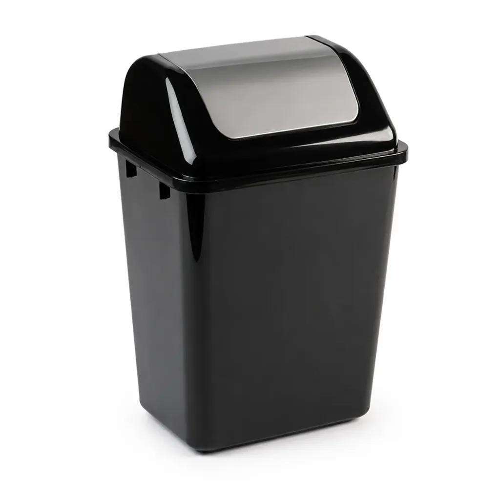 [8044] BASURERO CON TAPA BUZON 8 LTS